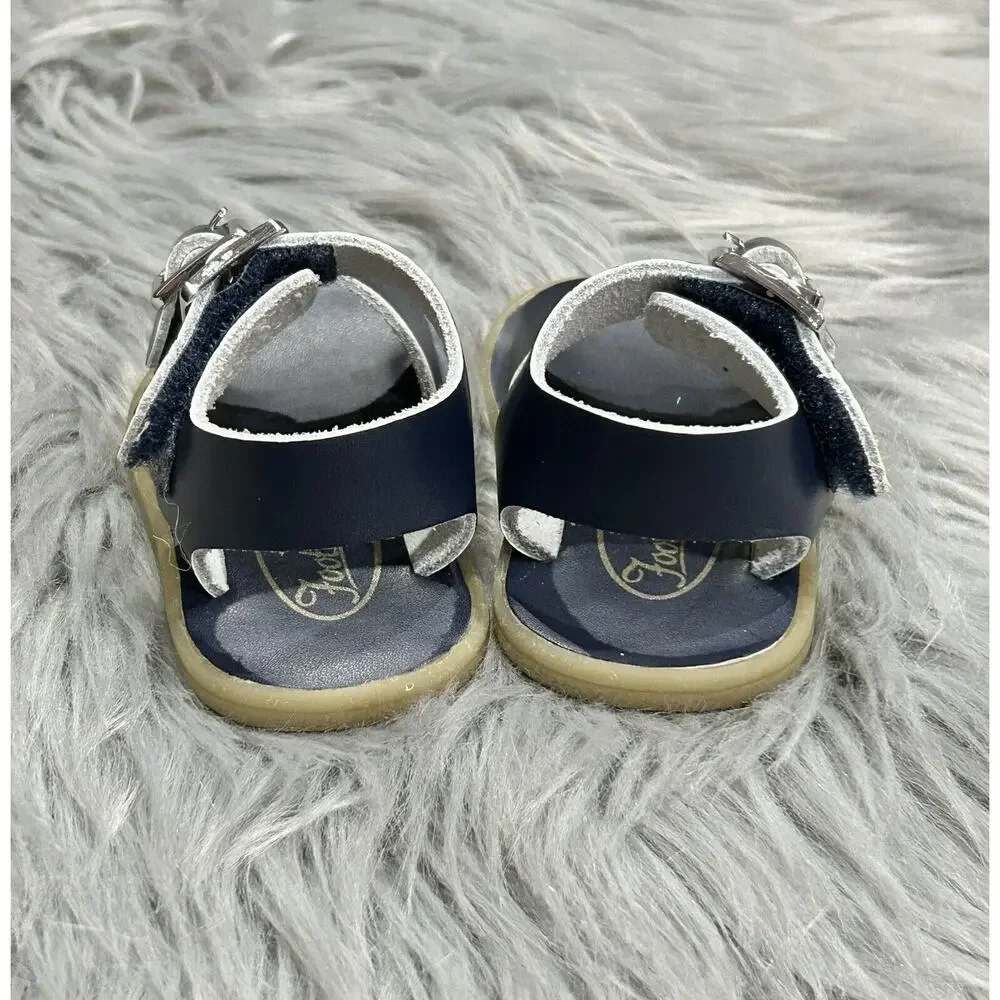 Footmates Infant Navy Tide Sandals‎ Size 2 (MSRP $45.99)